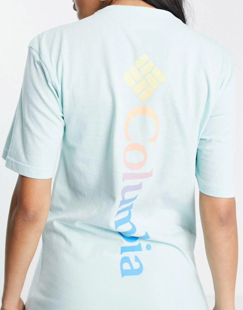 商品Columbia|Columbia Unionville back print t-shirt in light green Exclusive at ASOS,价格¥148,第2张图片详细描述