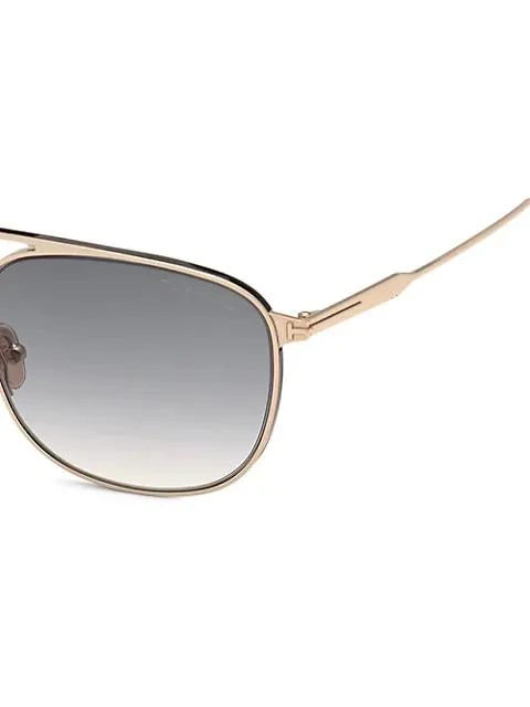 商品Tom Ford|Jake 56MM Navigator Sunglasses,价格¥3682,第3张图片详细描述