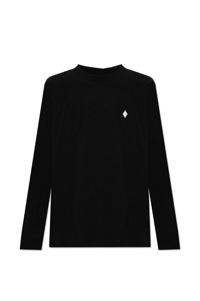 Marcelo Burlon County Of Milan Logo-Embroidered Crewneck T-Shirt商品第1张图片规格展示