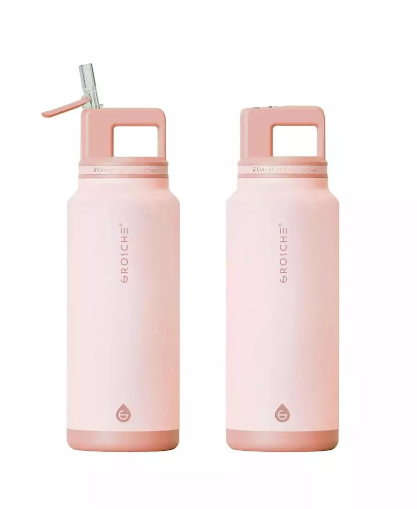 商品GROSCHE|Alpine Flip 'N Sip Insulated, Leakproof Water Bottle with Straw, 40 OZ-2pk,价格¥636,第1张图片