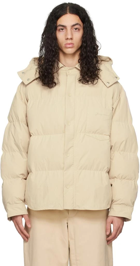 商品Jacquemus|Beige Le Papier 'La Doudoune Chemise' Puffer Jacket,价格¥4851,第1张图片