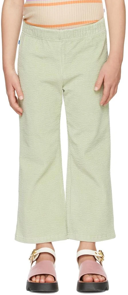 商品Mardi Mercredi Les Petits|Kids Green Corduroy Trousers,价格¥244,第2张图片详细描述