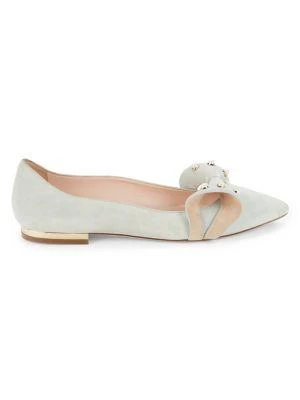 商品Roger Vivier|Baby Doll Suede Ballet Flats,价格¥3749,第1张图片