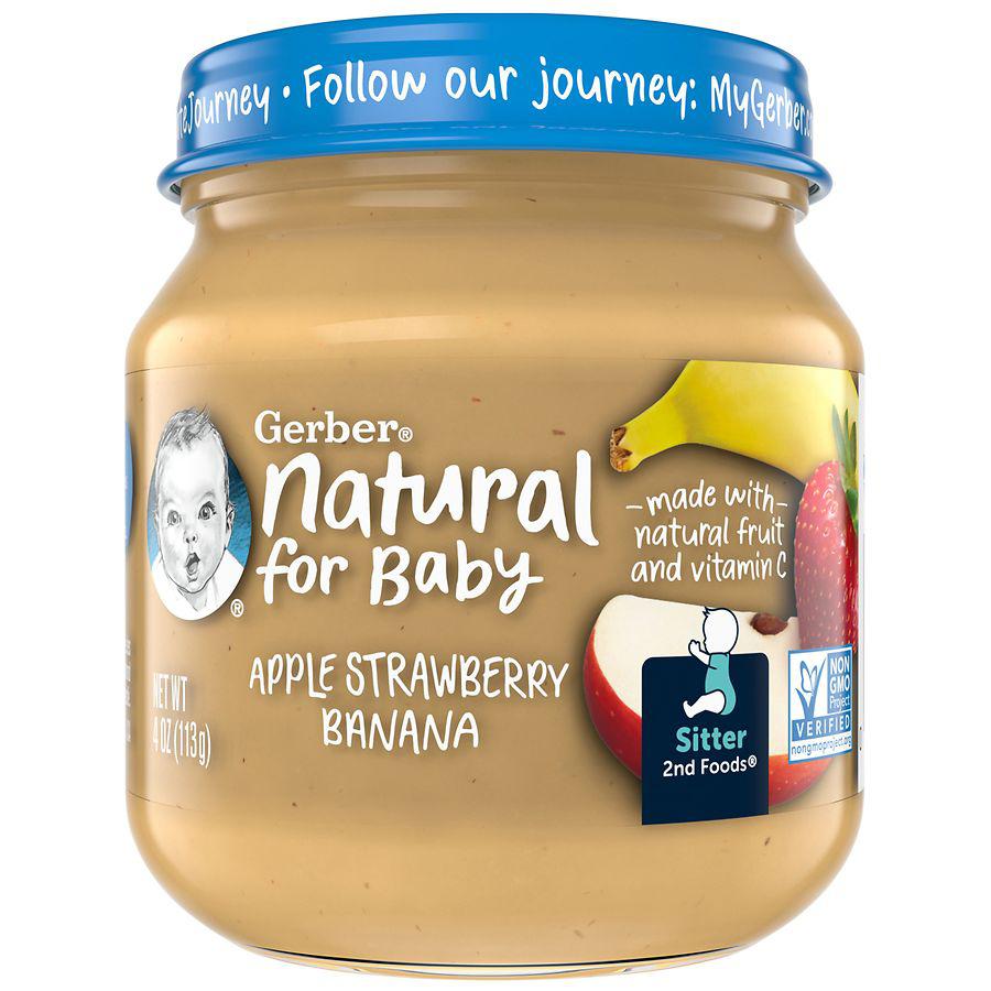 Gerber | 2nd Foods Natural Baby Food Apple Strawberry Banana 11.69元 商品图片