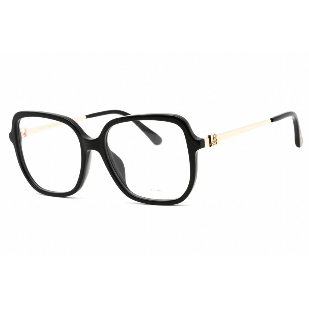 商品Jimmy Choo|Jimmy Choo Women's Eyeglasses - Oversized Black Acetate/Metal Frame | JC376/G 0807 00,价格¥555,第1张图片