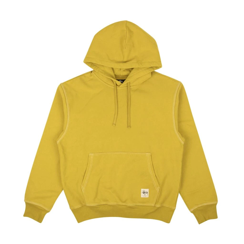 商品STUSSY|Gold Cotton Contrast Stitch Label Hoodie,价格¥1007,第3张图片详细描述