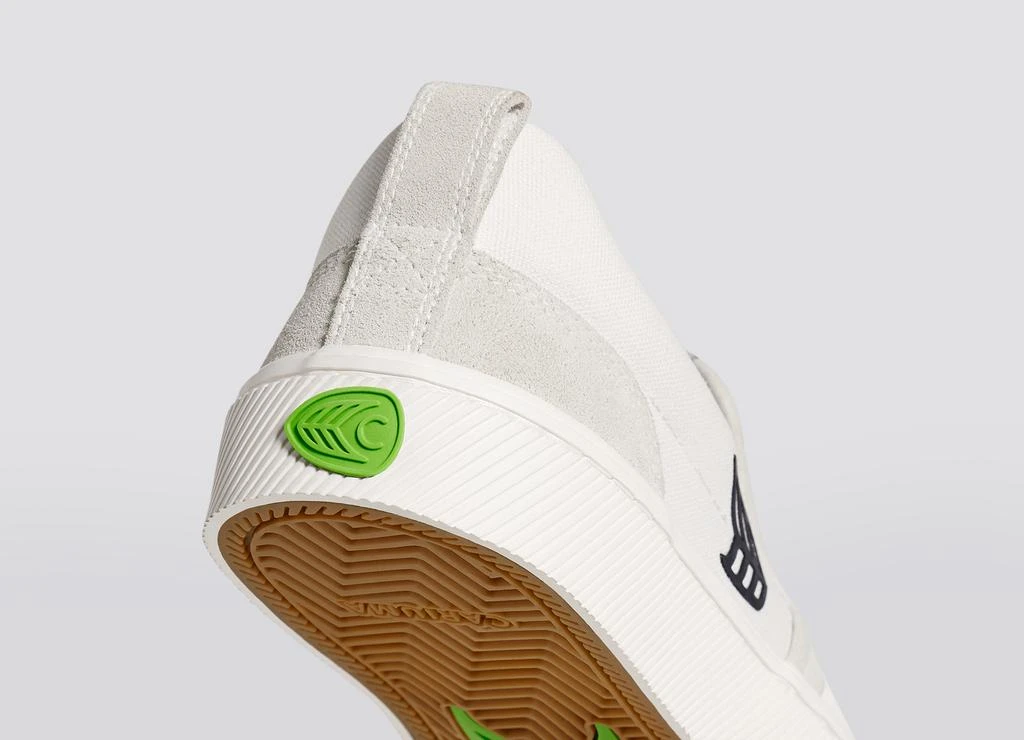 SLIP-ON PRO Off-White Canvas Vintage White Suede Black Logo Sneaker Men 商品