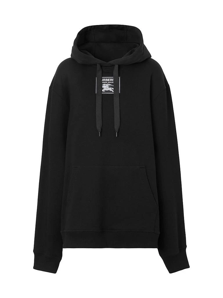 商品Burberry|Vivienne Logo-Patch Cotton Hooded Sweatshirt,价格¥6450,第1张图片