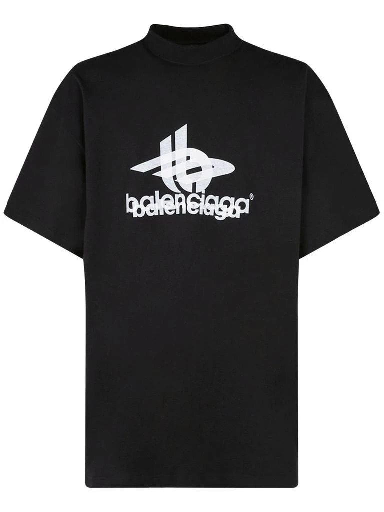 商品Balenciaga|Layered Sports Vintage Cotton T-shirt,价格¥3785,第1张图片