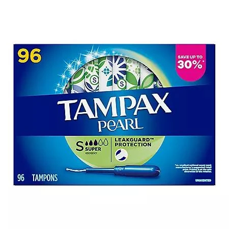 商品Tampax|珍珠导管卫生棉条 96支装 大流量（9-12g）,价格¥116,第1张图片