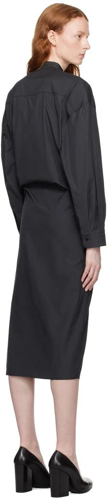 商品Lemaire|Gray Twisted Midi Dress,价格¥1943,第3张图片详细描述