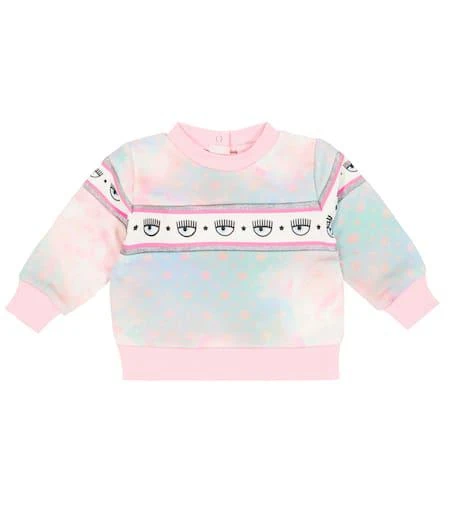 商品MONNALISA|x Chiara Ferragni baby eye-motif jersey sweatshirt,价格¥512,第1张图片