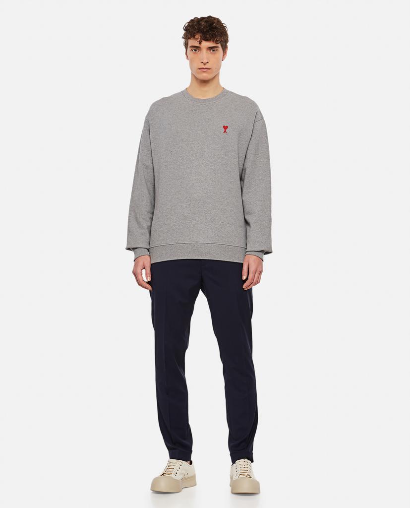 商品AMI|CREWNECK COTTON LOGO SWEATER,价格¥2010,第4张图片详细描述