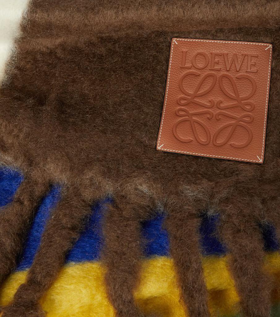 商品Loewe|条纹马海毛羊毛混纺毯子,价格¥9400,第4张图片详细描述