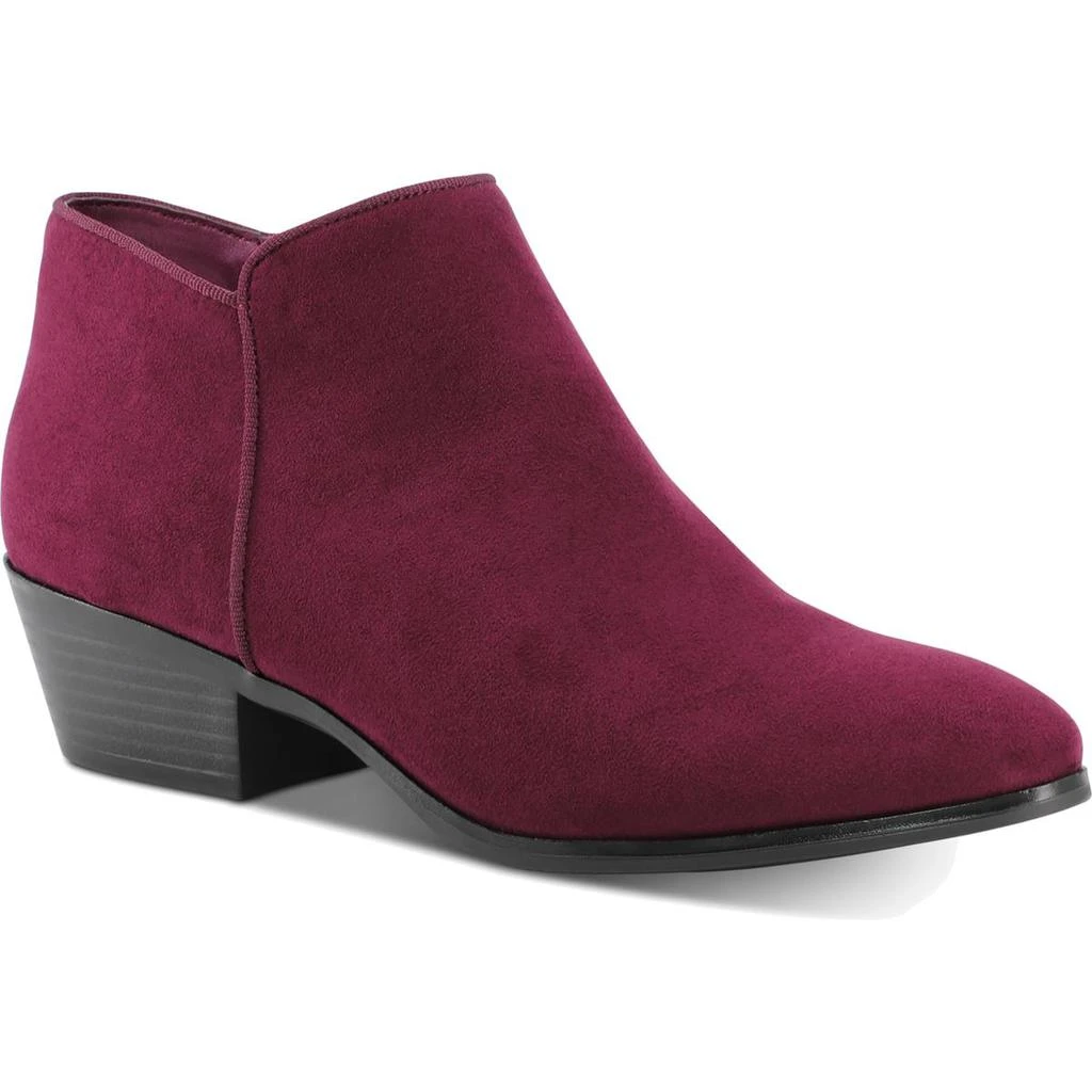 Style & Co. Womens Wileyy Faux Suede Zipper Booties 商品