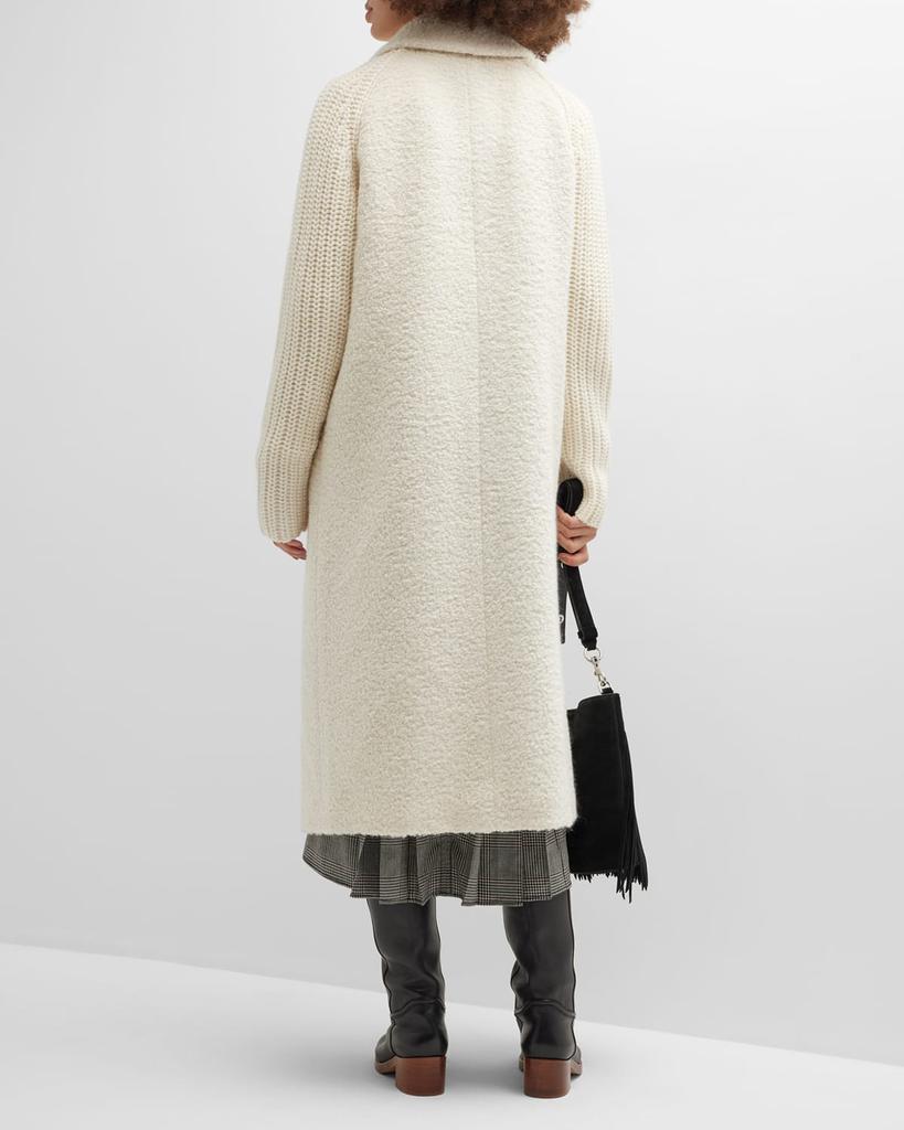 Charles Alpaca Fur Cashmere-Knit Coat商品第4张图片规格展示