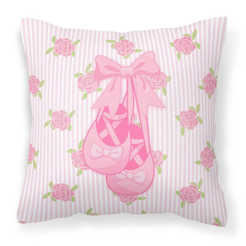 商品Caroline's Treasures|Ballerina Ballet Shoes Fabric Decorative Pillow 18 X 18 IN,价格¥352,第1张图片