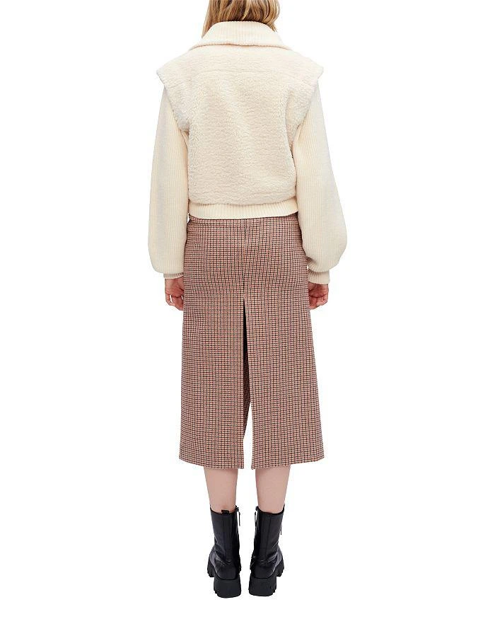 商品Maje|Belio Furry Ecru Jacket,价格¥2778,第3张图片详细描述