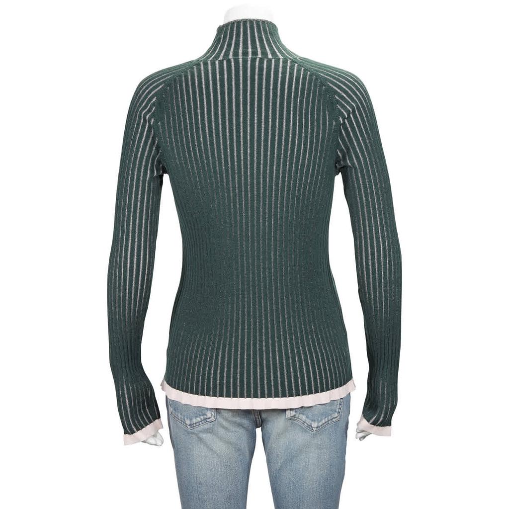 Burberry Dark Forest Green Turtleneck Sweater, Size X-Large商品第3张图片规格展示