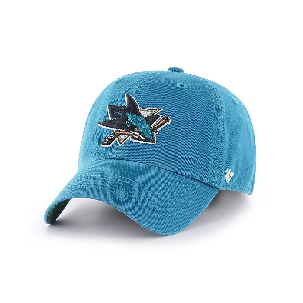 商品47 Brand|Men's Teal San Jose Sharks Franchise Fitted Hat,价格¥218,第1张图片