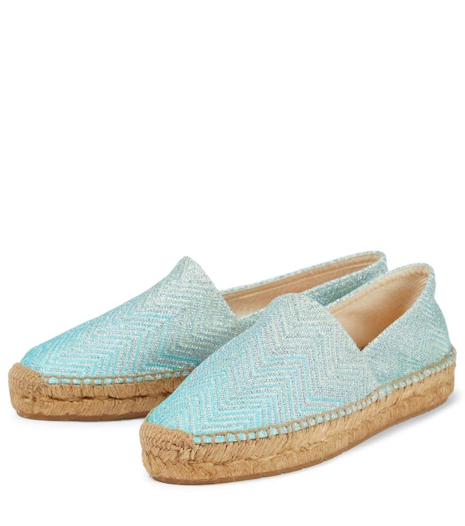 商品Missoni|Zig-zag metallic espadrilles,价格¥1724,第5张图片详细描述