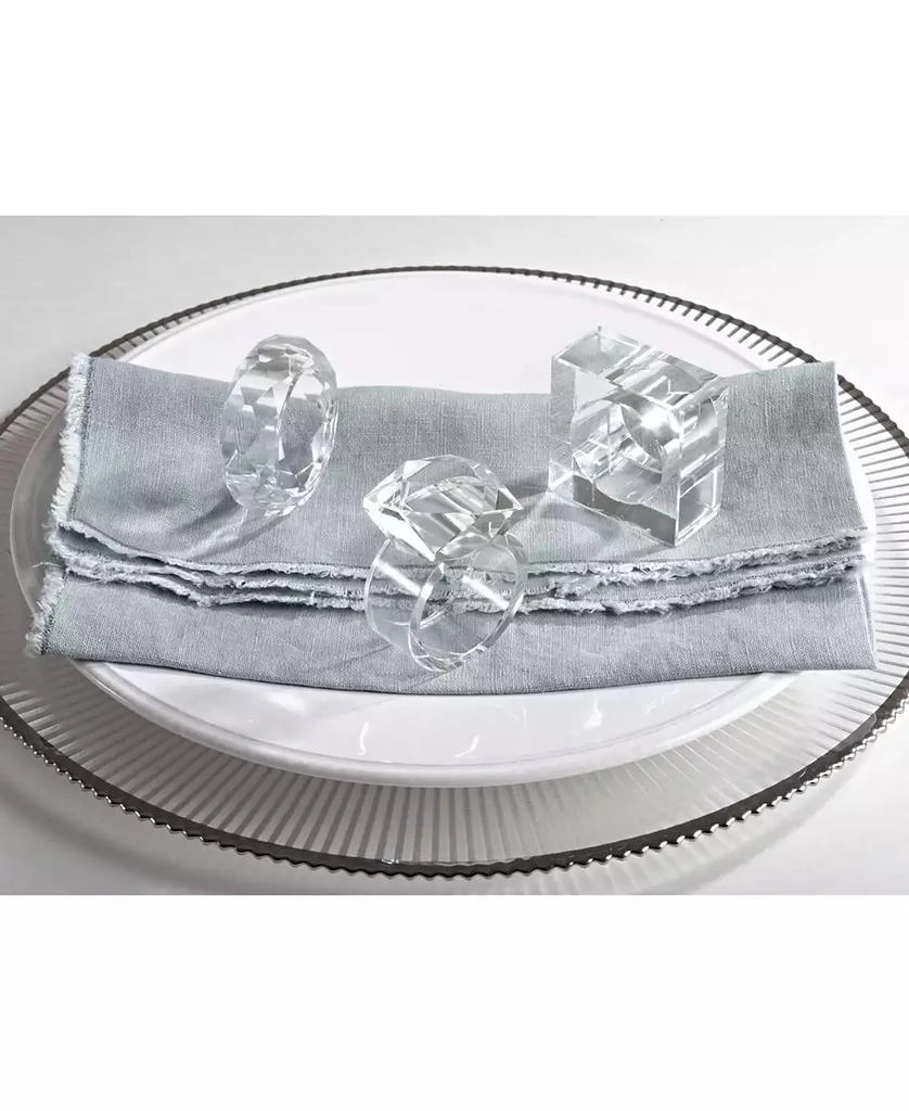 商品Saro Lifestyle|Crystal Napkin Ring, Set of 4,价格¥167,第2张图片详细描述