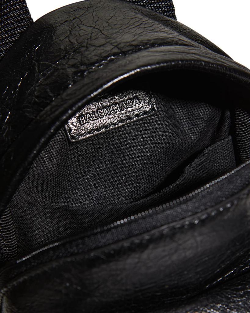 商品Balenciaga|Men's Explorer Leather Logo Backpack,价格¥7409,第5张图片详细描述