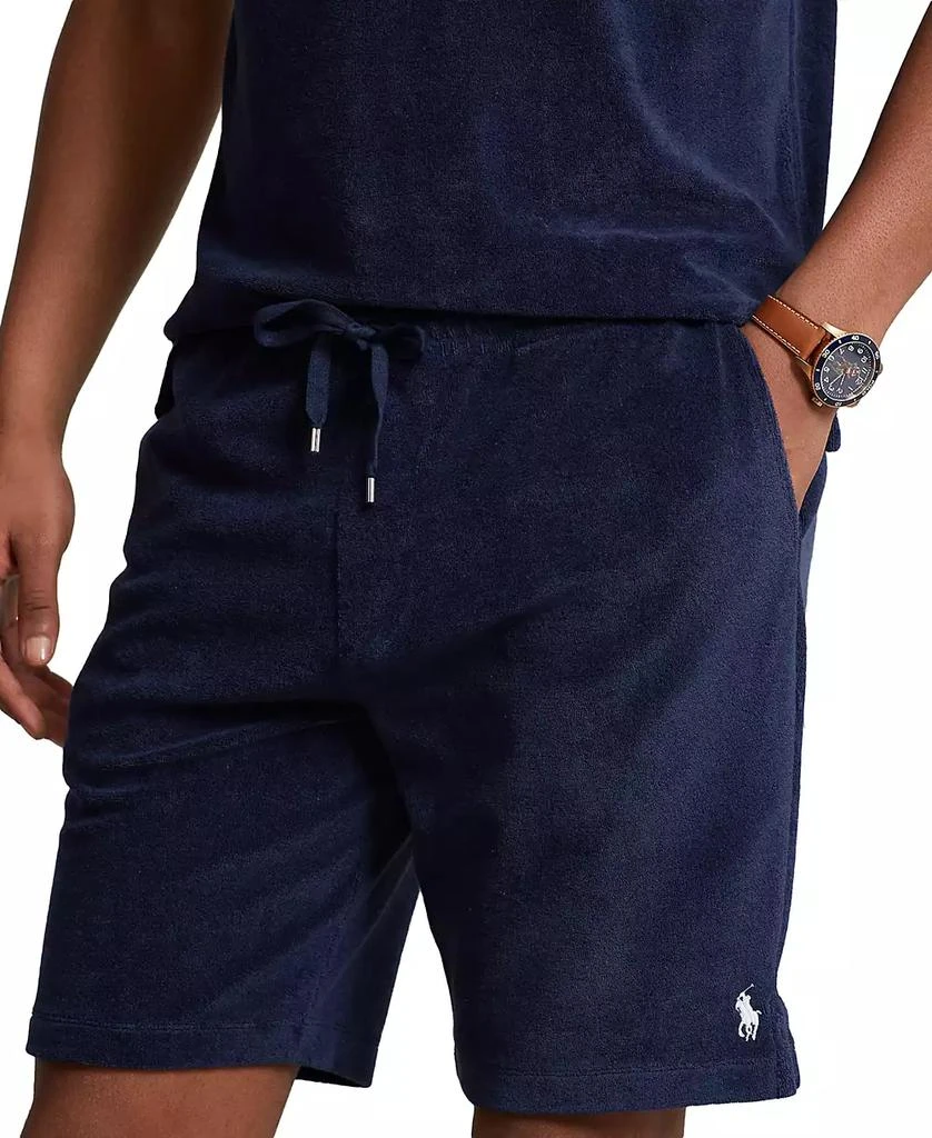商品Ralph Lauren|Men's 7-3/4-Inch Terry Drawstring Shorts,价格¥299,第3张图片详细描述