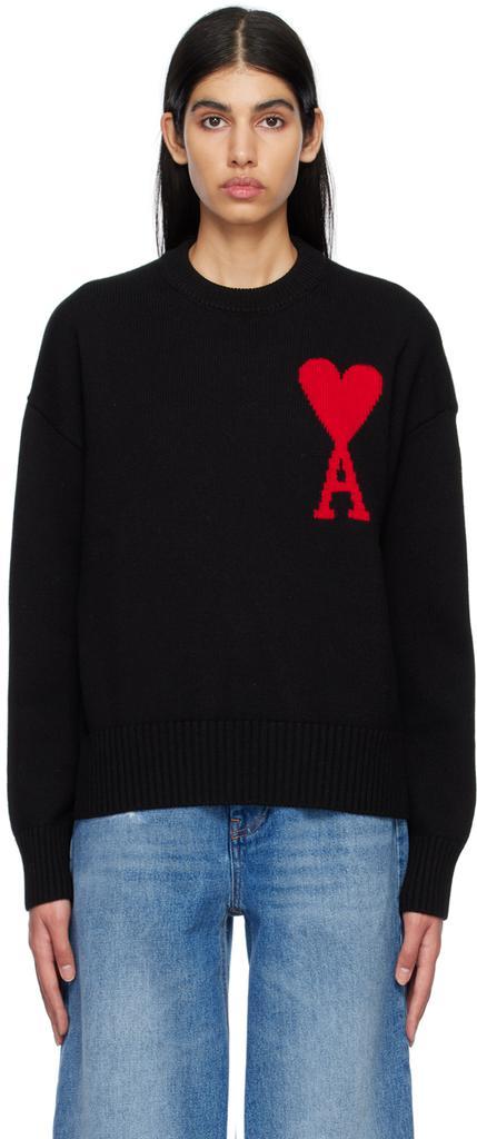 商品AMI|Black Ami de Cœur Sweater,价格¥2774,第1张图片