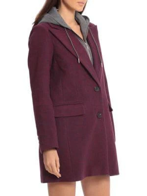 商品Avec Les Filles|Twill Single Breasted Hoodie Coat,价格¥1186,第3张图片详细描述