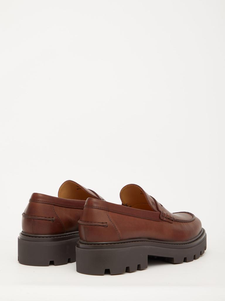 商品Tod's|Tod's Brown Leather Loafers,价格¥4387,第5张图片详细描述