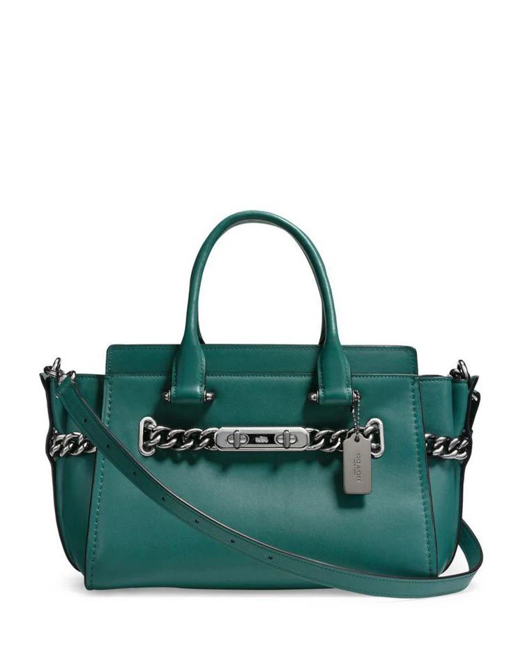 商品Coach|Chain Leather Satchel,价格¥1674,第1张图片
