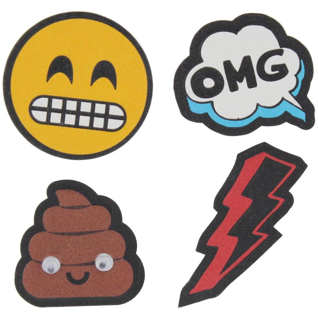 商品Twig & Arrow|Twig & Arrow Womens Emoji OMG Lightning Bolt Adhesive Stickers,价格¥15,第2张图片详细描述