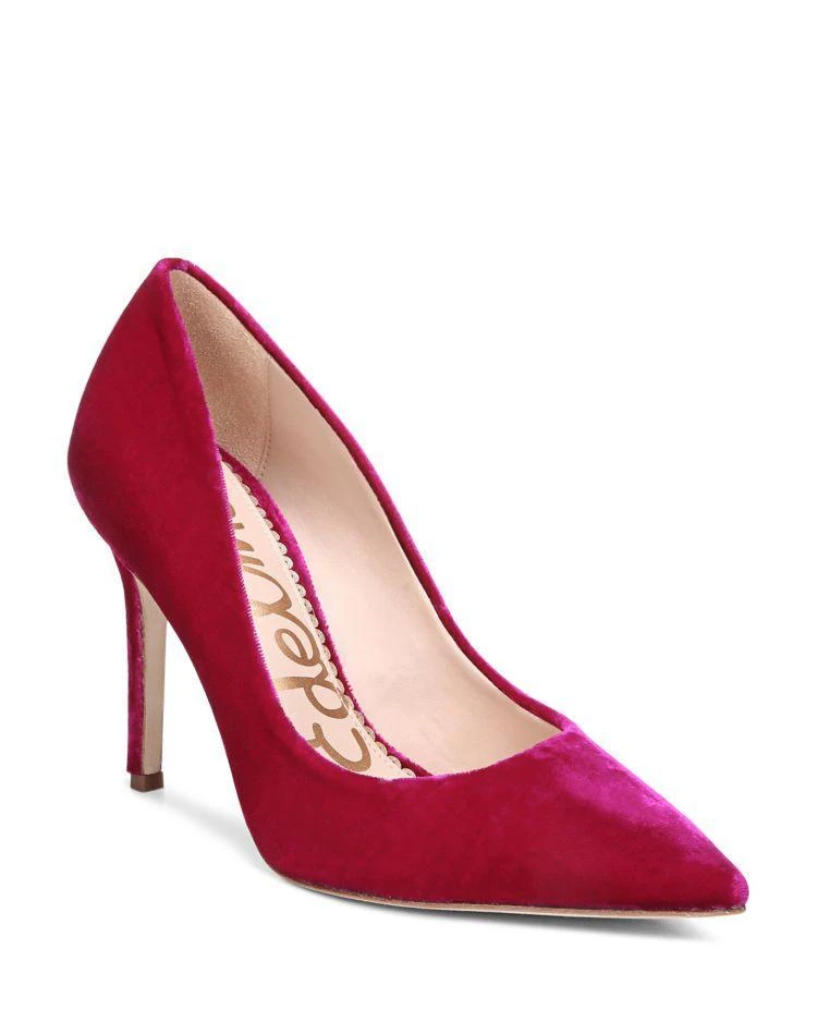 商品Sam Edelman|Hazel Velvet Pointed Toe High-Heel Pumps ,价格¥622,第1张图片