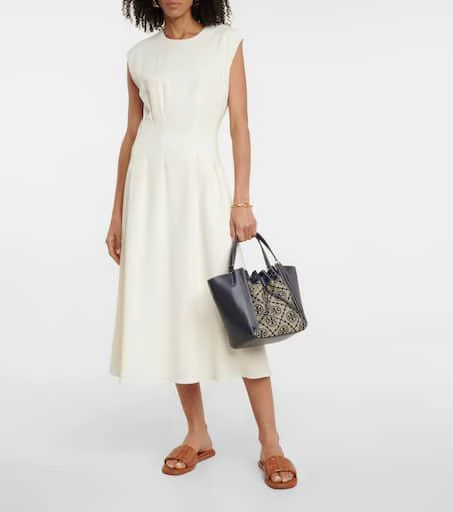 商品Tory Burch|Double T Sport leather sandals,价格¥2074,第2张图片详细描述
