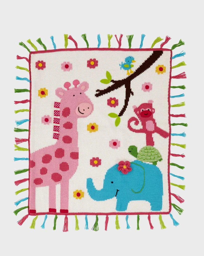 商品Art Walk|Kids' Jungle Mania Tassel Blanket,价格¥989,第1张图片