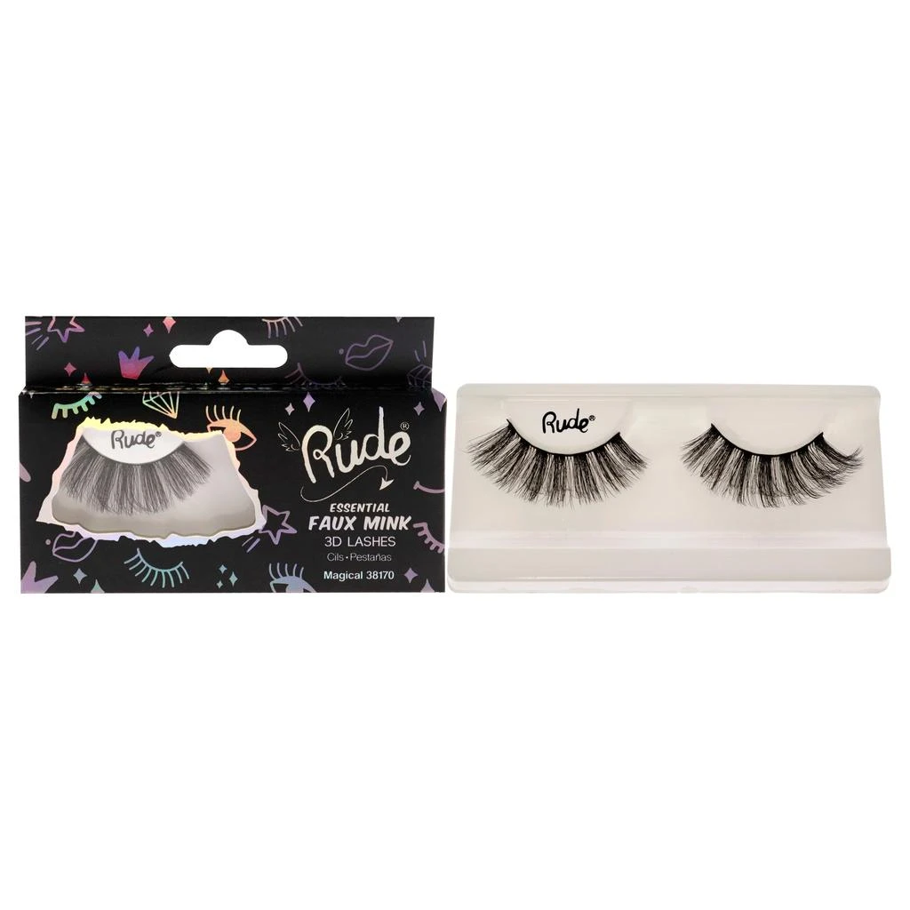 商品Rude Cosmetics|Essential Faux Mink 3D Lashes - Magical by Rude Cosmetics for Women - 1 Pc Pair,价格¥101,第4张图片详细描述