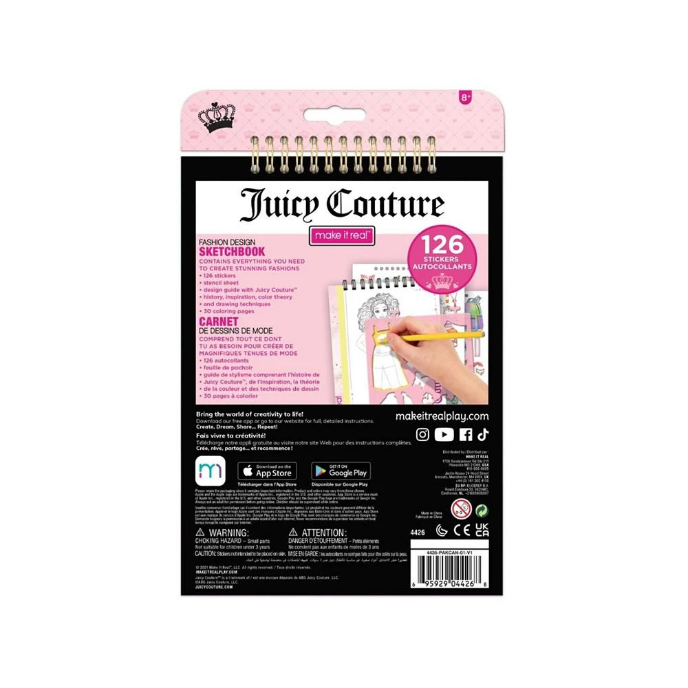 商品Juicy Couture|3 Piece Fashion Sketchbook Set,价格¥60,第2张图片详细描述