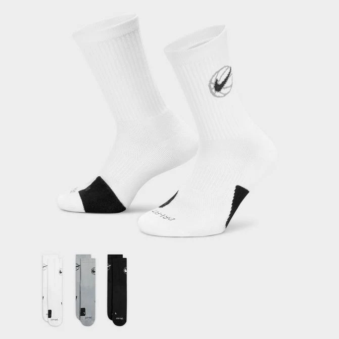 商品NIKE|Nike Everyday Crew Basketball Socks (3-Pack),价格¥193,第1张图片