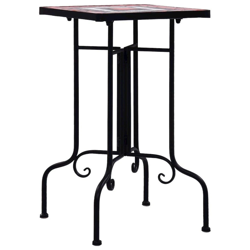 商品VidaXL|Mosaic Side Table Terracotta and White Ceramic, 46712,价格¥959,第3张图片详细描述