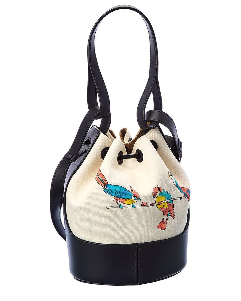 商品Loewe|Loewe Paula's Ibiza Balloon Canvas & Leather Bucket Bag,价格¥8262,第4张图片详细描述
