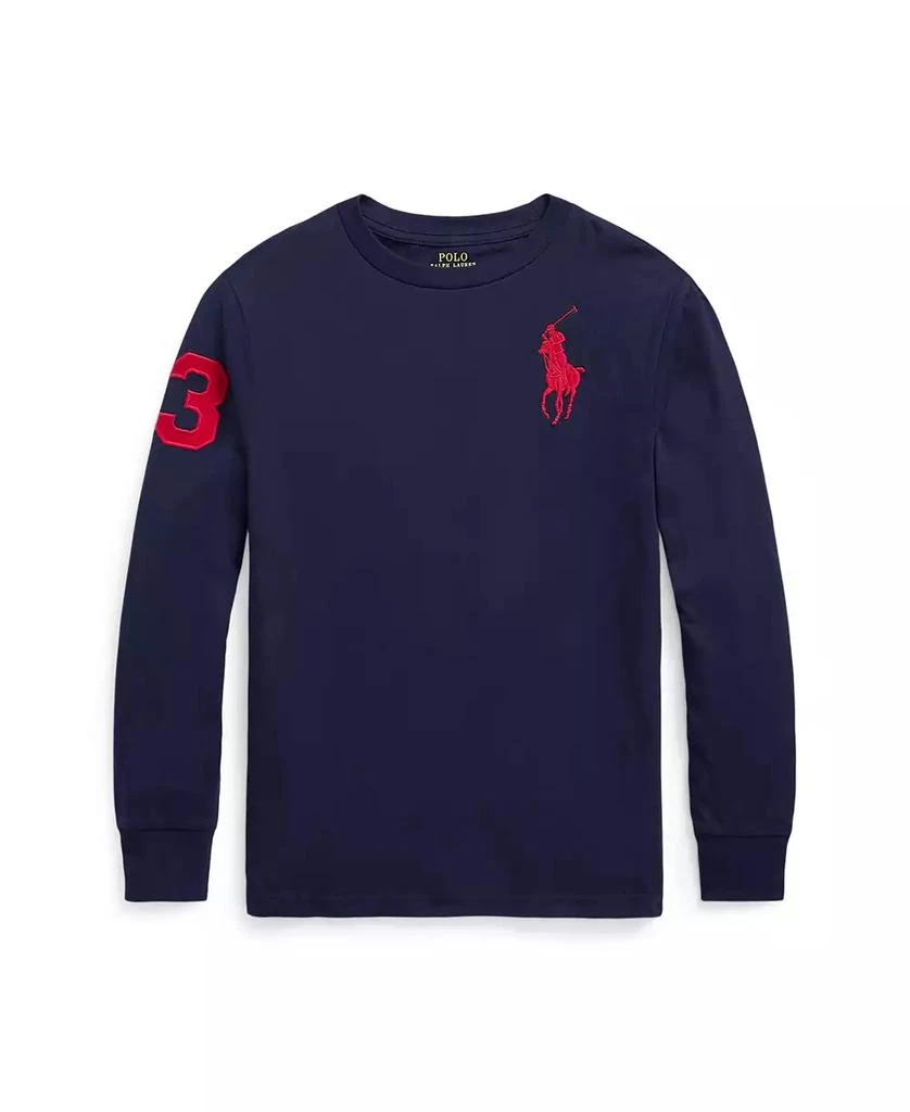 商品Ralph Lauren|Big Boys Big Pony Cotton Jersey T-shirt,价格¥74,第1张图片