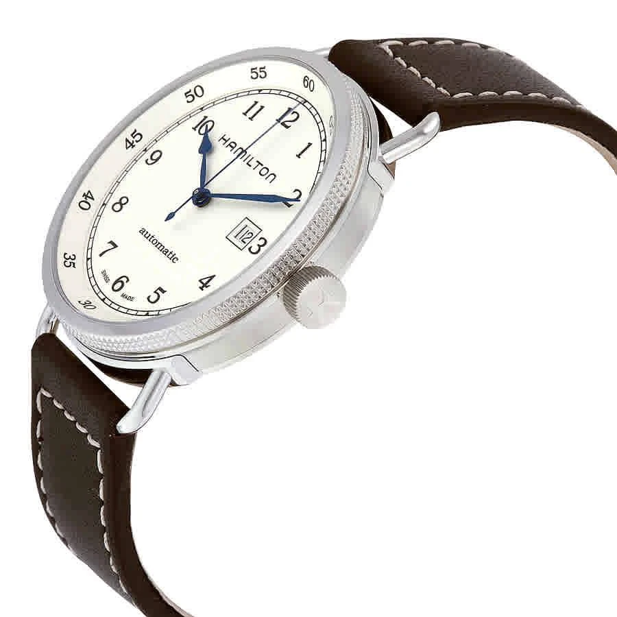 商品Hamilton|Khaki Navy Pioneer Automatic Silver Dial Men's Watch H77715553,价格¥5247,第2张图片详细描述