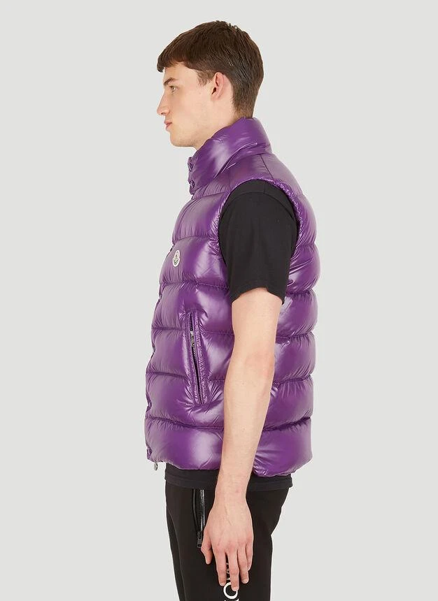 商品Moncler|Tibb Sleeveless Jacket in Purple,价格¥7162,第3张图片详细描述