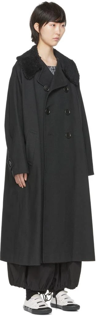 商品Adidas|Black Double-Breasted Coat,价格¥9582,第2张图片详细描述