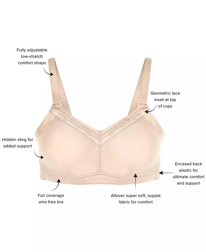 商品Wacoal|Women's Perfect Primer Wire Free Bra 852313, Up To DDD Cup,价格¥516,第4张图片详细描述