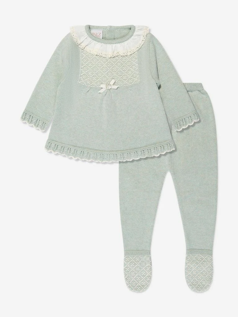 商品Paz Rodriguez|Paz Rodriguez Baby Girls Outfit Set in Green,价格¥806,第1张图片