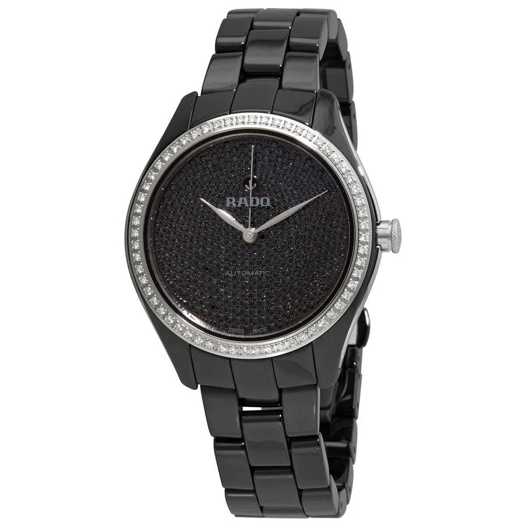 商品Rado|Hyperchrome Automatic Diamond Black Dial Ladies Watch R32482722,价格¥37582,第1张图片