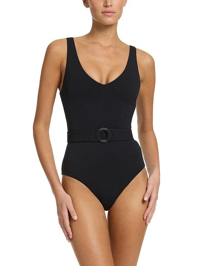 商品JETS|Belted One Piece Swimsuit,价格¥1684,第1张图片