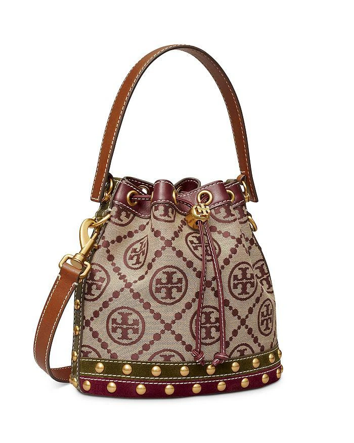 商品Tory Burch|T Monogram Studded Bucket Bag,价格¥4523,第4张图片详细描述